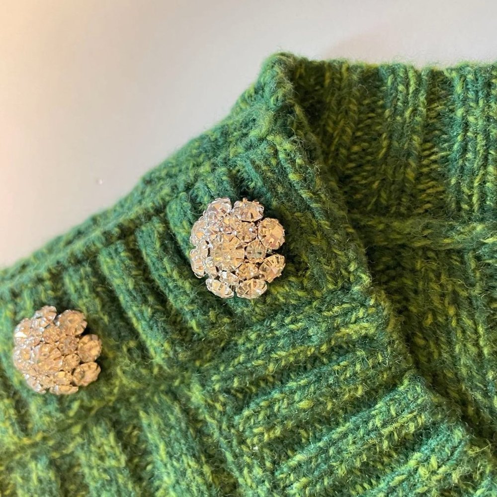 Ganni - Wool Mix Vest (Kelly Green) - Picture 6 of 9